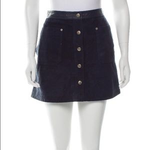 Rag & Bone suede/ leather “Siggy” mini skirt